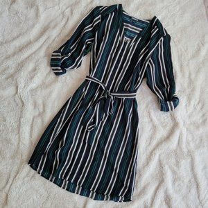 Express striped shirt dress